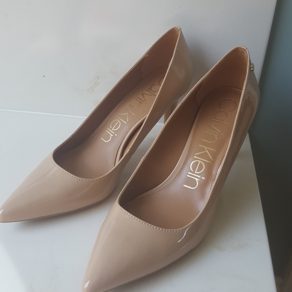 Calvin Klein Cream Heels